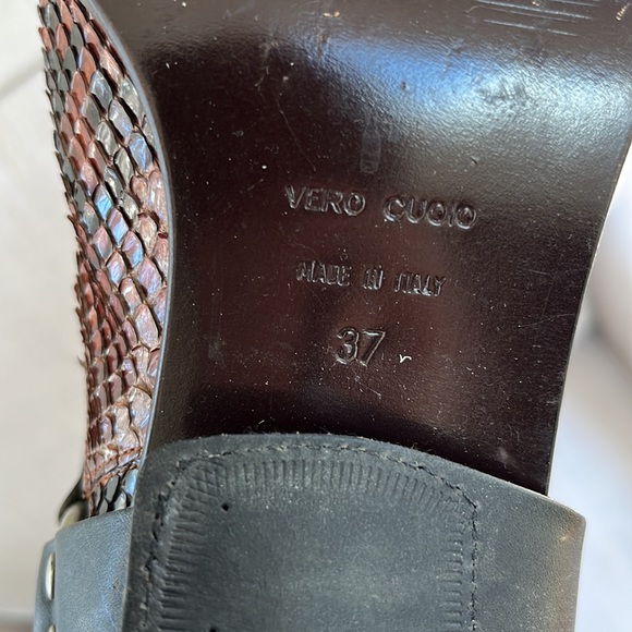 Dolce & Gabbana Genuine Snakeskin Boots Size 37 - Picture 9 of 9